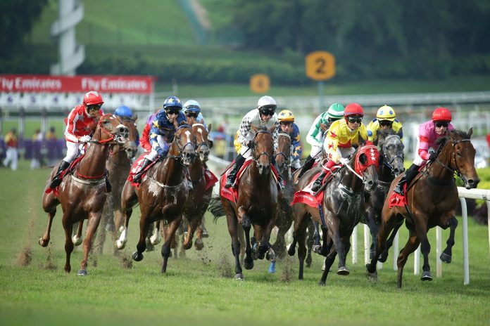 Singapore Racing Action.