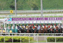 Singapore Racing Action.