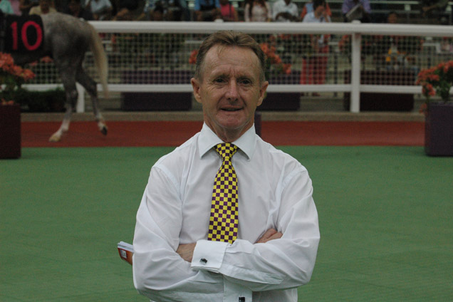 Trainer Steven Burridge at the Singapore Turf Club