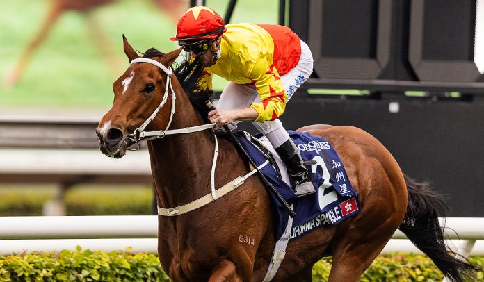 California Spangle wins the 2022 G1 LONGINES Hong Kong Mile.