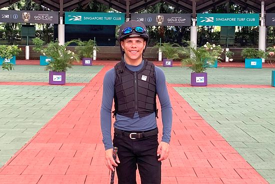 Jockey Vitor Espindola cannot wait to saddle up for the races next Saturday.