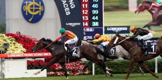 Maurice wins the LONGINES Hong Kong Mile for Japan in 2015