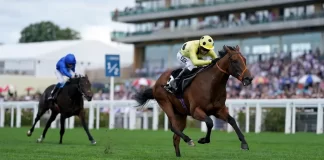 Rosallion winning at Ascot on King George day (Adam Davy/PA)