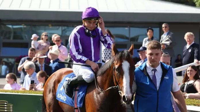 Diego Velazquez and Ryan Moore at Leopardstown (PA)