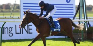 City Of Troy winning the Dewhurst (Nigel French/PA)