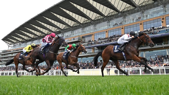 Royal Ascot racing action. Photo: HKJC